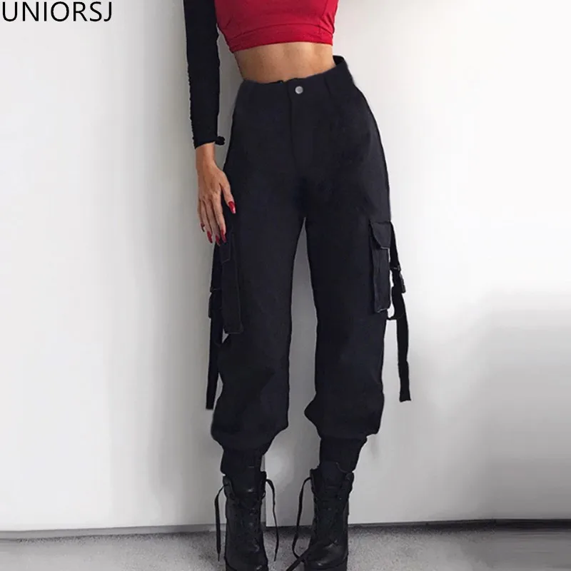 high waisted black khakis