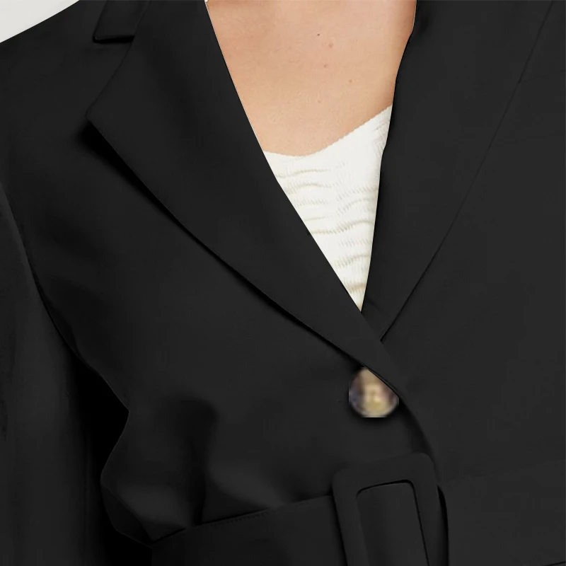 Модный Блейзер, женский пиджак cellumia, Осень-зима, пальто с длинным рукавом, повседневные женские топы, элегантные деловые костюмы размера плюс