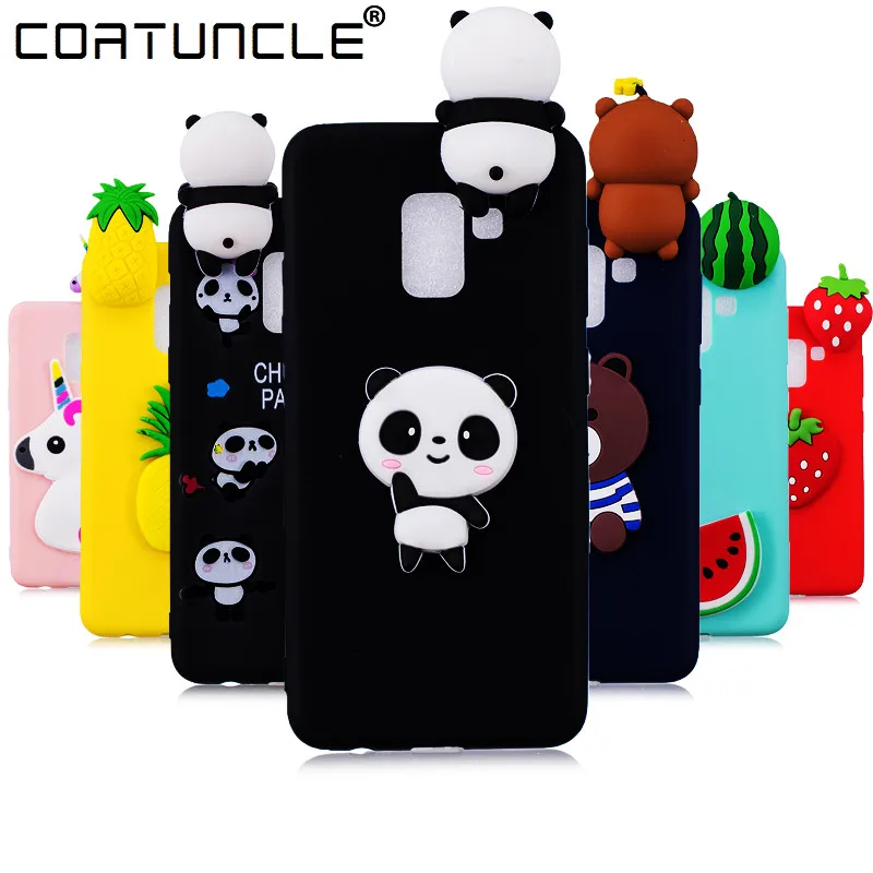 

COATUNCLE Soft TPU Case For Coque Samsung galaxy A8 2018 Case 3D Silicon Candy Cartoon Back Cover For Samsung A8 2018 Case