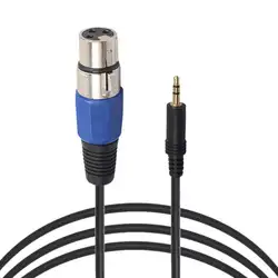 3 м 3pin XLR Женский до 3,5 мм TRS Мужской кабель аудио кабель адаптер XLR Женский до 3,5 мм 1/8 ''разъем аудио кабель для микрофона