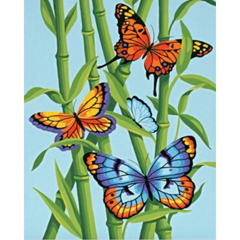 

Cross Stitch Kit DIY Diamond Embroidery Butterfly Full Square/round Diamond Painting Mosaic Home Decor