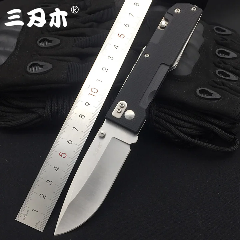 Sanrenmu 9052 Folding Knife 12C27 Blade G10 Handle Outdoor Hunting Camping Survival Utility EDC Pocket Multitool Hunting Tool Sanrenmu 9052 Folding Knife 12C27 Blade G10 Handle Outdoor Hunting Camping Survival Utility EDC Pocket Multitool Hunting Tool