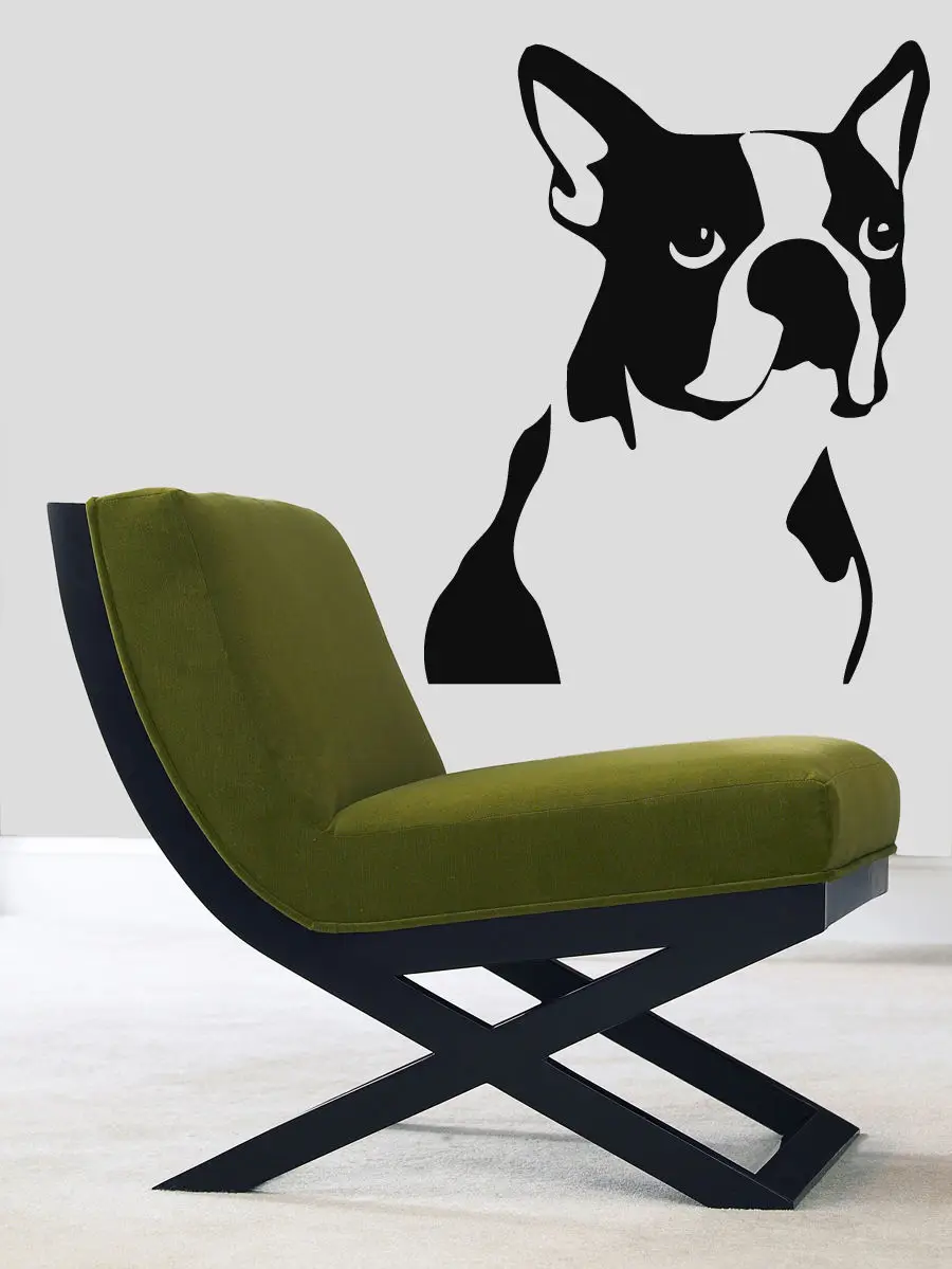 Wall Decals Vinyl Decal Sticker Art Murals Decor Pets Dog Boston