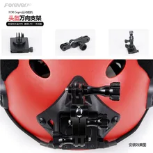 18796TW Helmet Front Mount 360 Degree Rotating Head Camera Universal Bracket Set for GoPro HERO3/3+/4/5 for GoPro Accessories