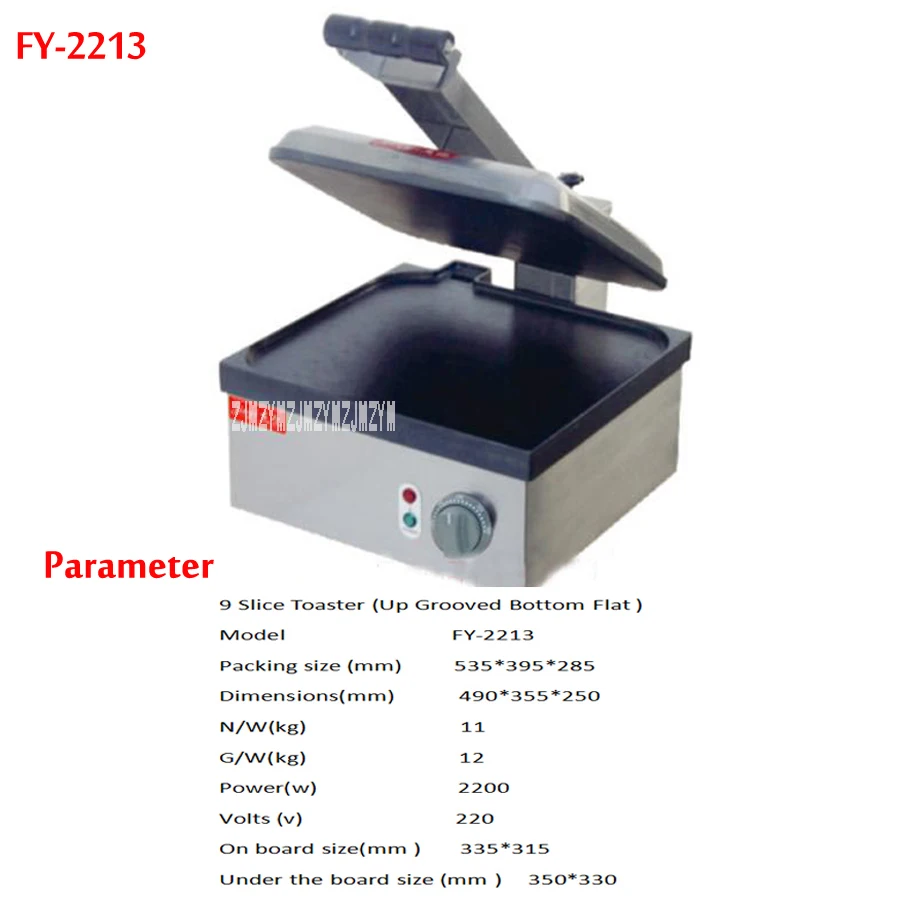 FY-2213 стиль большую кастрюлю электрический тостер хлеб блин машина