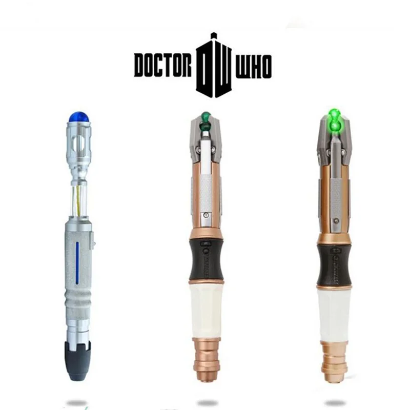 

Anime Doctor Dr.WHO Action Figure Toy 10th/11th/12th Screwdriver Cospaly Light Sounds Official Sonic Toys Collector Toy
