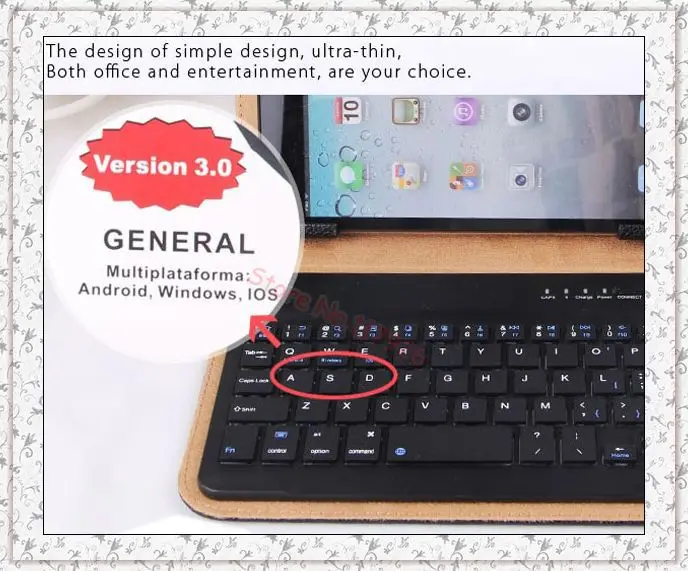 Универсальный Съемная клавиатура Bluetooth кожаный чехол для Toshiba AT270-T01S 7,7 дюйма Excite 7,7 AT275 Regza AT570 AT470 Q88 A13