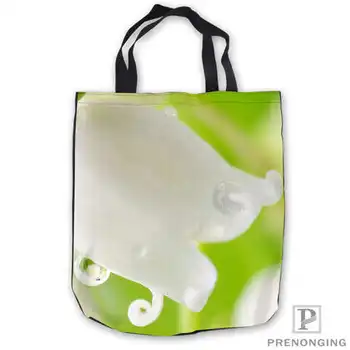 

Custom Canvas pink_orchids_background Tote Shoulder Shopping Bag Casual Beach HandBag Daily Use Foldable Canvas #180713-9