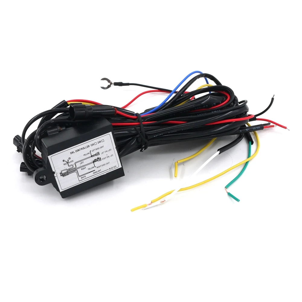 

Eonstime 2017 1pcs 12V DRL Daytime Running LED Light Relay Harness Control on Off Switch Dimmer Car Auto
