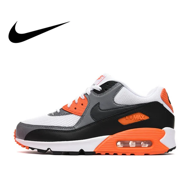 Оригинальный Nike Оригинальные кроссовки для мужчин воздуха MAX 90 ESSENTIAL дышащие кроссовки уличные спортивные кроссовки теннисные туфли дизайнерские спортивные
