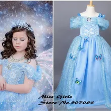 EMS DHL/ ; модное летнее платье в стиле «Золушка»; нарядное платье принцессы для маленьких девочек; ограниченный выпуск; шикарное бальное платье Снежной королевы для Хеллоуина