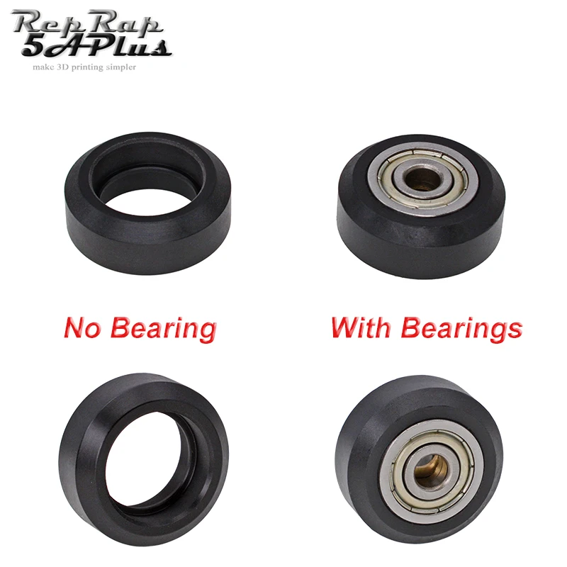 3D Printer Plastic Wheel POM Big Models Passive Round wheel Idler Pulley Gear for CNC Openbuilds V-Slot 3D Printer Plastic Wheel POM Big Models Passive Round wheel Idler Pulley Gear for CNC Openbuilds V-Slot