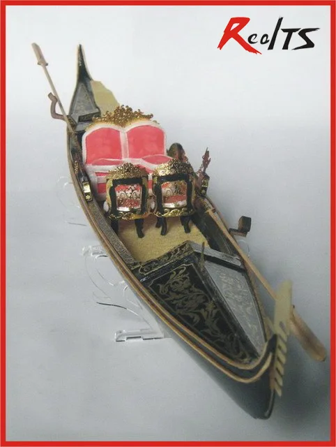 

RealTS Classic Venice yacht model Scale 1/20 Wedding Gondola wooden model kit gondola dating boat
