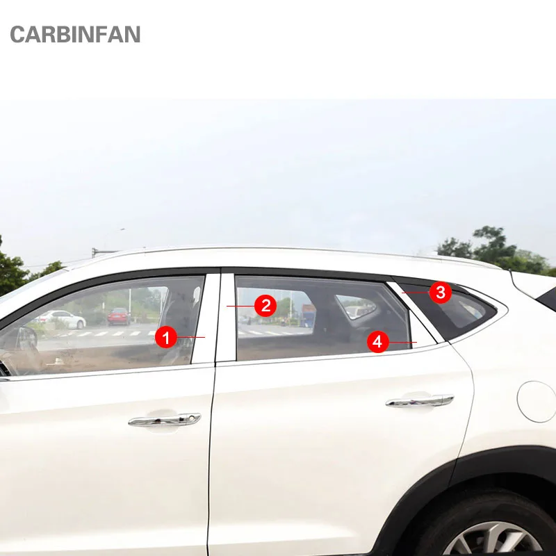 

Fit for Hyundai Tucson TL 2015 2016 middle column window chrome pillar post cover Trim Molding Garnish decorative Trim cover P93