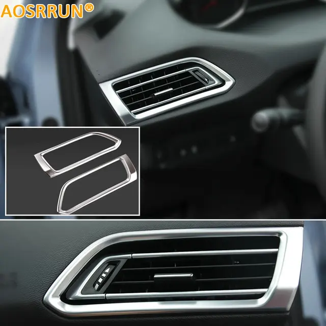 AOSRRUN Car Accessories LR Air conditioning Outlet Cover ABS Chrome