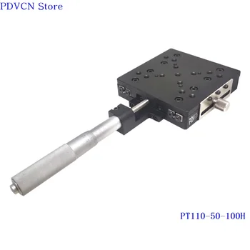 

PT110-50-100H X Axis Manual Linear Stage, Manual Displacement Station, Optical Sliding Table,Manual Platform, 50mm Travel