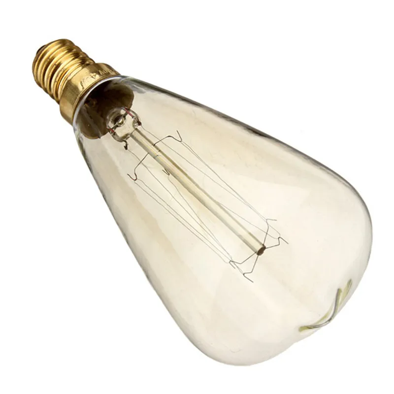 Lâmpada do Bulbo Lote E14 Dimmable Edison Reprodução 40 Watt Incandescente Vintage Luz Bulb w Branco Quente 220-240 v 6 Pçs - St48 5 Luzes e Iluminação