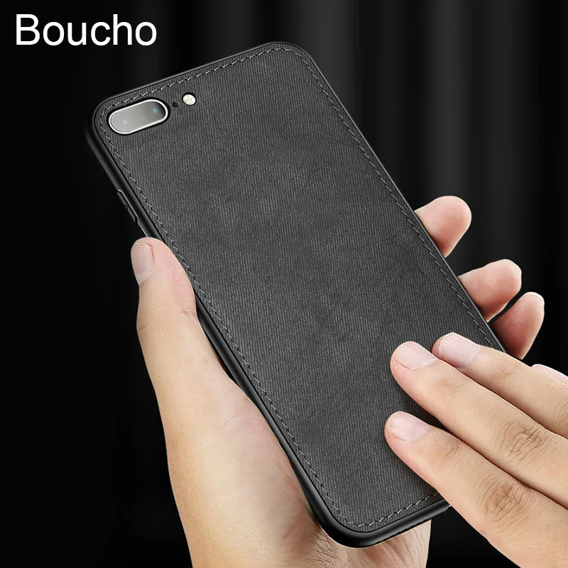 

New Fabric Ultra-thin Canvas Silicon Phone Case For iphone 11 Pro Xs Max Xr X 7 8 6 6s Plus Cloth Texture Soft Protective Cover