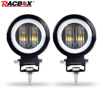 

New 7D 3'' 20W Fog Lamps Off road Led Working Lights Headlight For The Beam Motorcycle Halo Jeeps ATV 12V 24V SUV Worklight Car