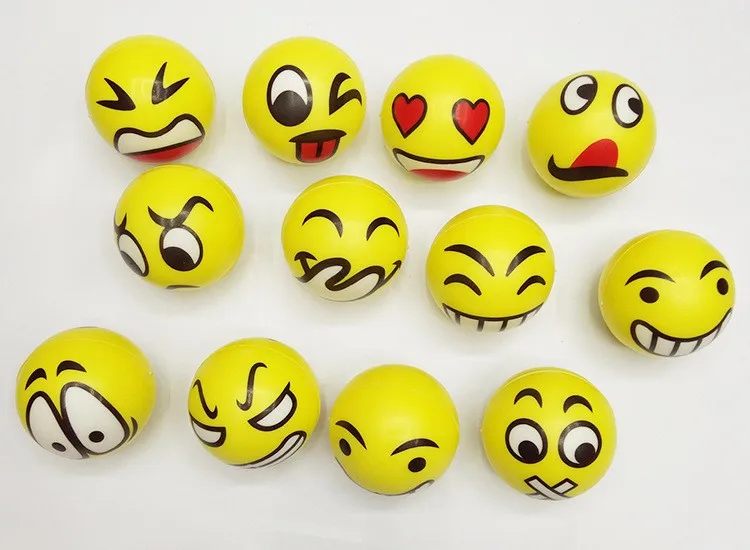 1 шт. Забавный смайлик против стресса успокаивающий шар для детей аутизм игрушки для настроения успокаивающий, для сжимания Детские шары