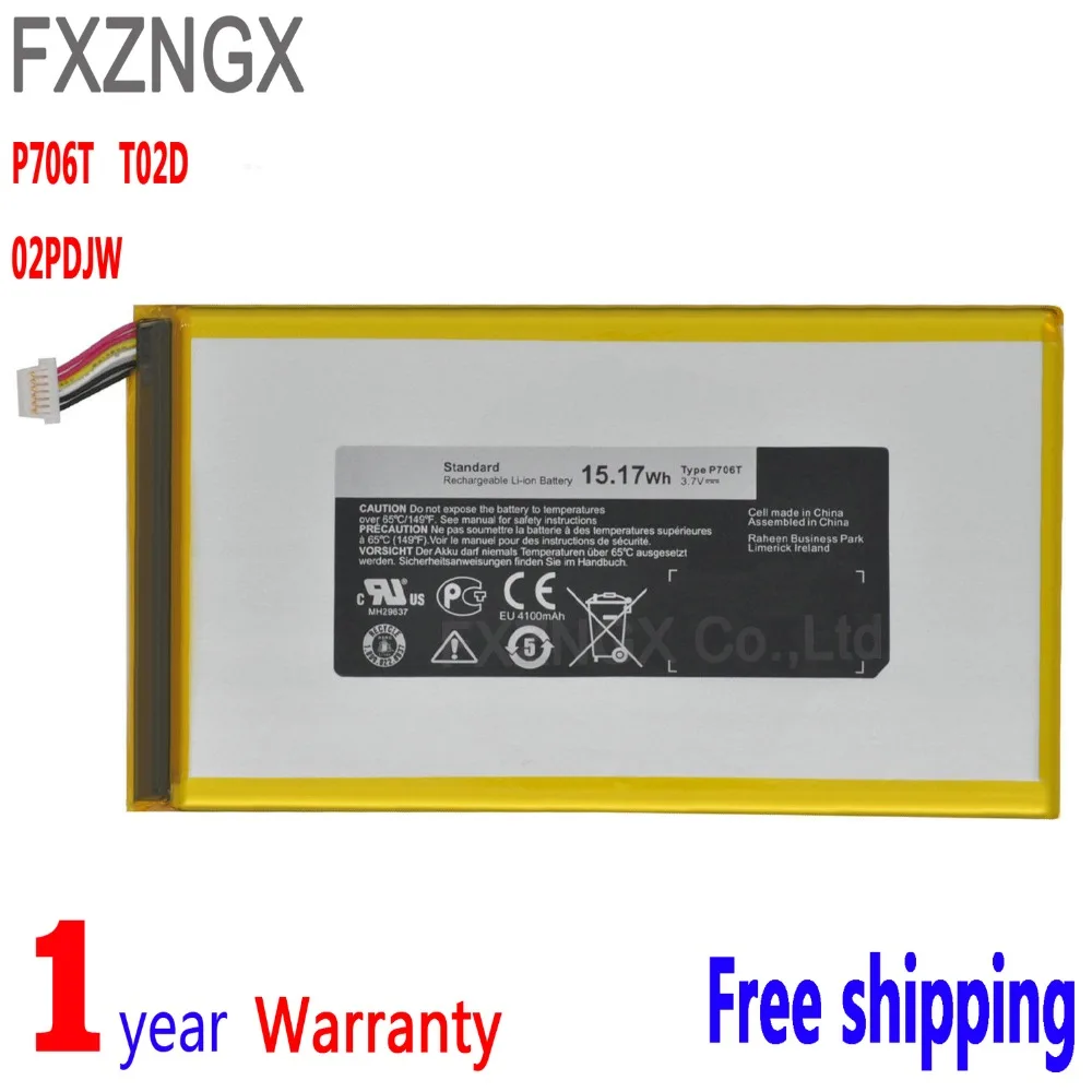 

FXZNGX P706T T02D Portable computer Tablet Battery For DELL Venue 7 3730 7" Venue 8 T02D 3830 8" Tablet series 0CJP38 02PDJW