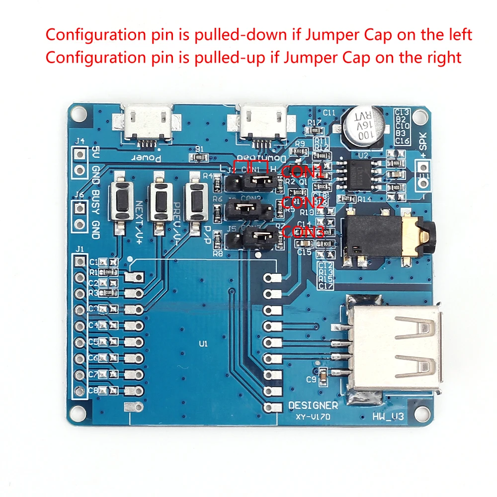 Soporte de voz de control de serie MP3 Mini SD/TF Tarjeta USB board de desarrollo BSG Soporte de voz de control de serie MP3 Mini SD/TF Tarjeta USB board de desarrollo BSG