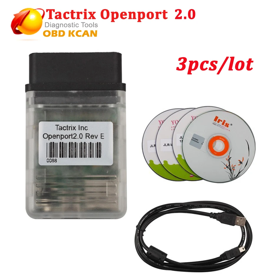 

3pcs/lot Tactrix Openport 2.0 ECUFLASH for Multi Brand Cars Tactrix Openport2.0 Diagnose ECU Chip Tunning For TIS openport 2.0