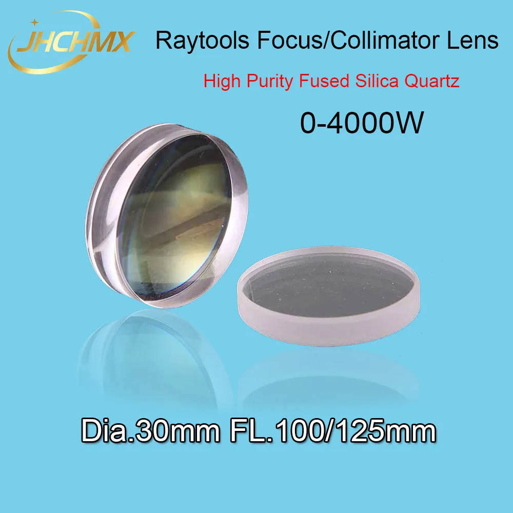 

High Power Raytools Focus Lens/Collimator Lens Dia.30 FL.100/125mm 0-4000W For Raytools BT240 Fiber Laser Cutting Head