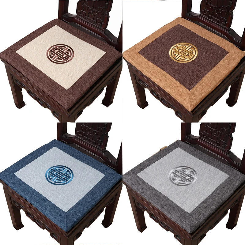 Classic Embroidered Chair Pad Seat Cushion Office Chair Car Cushion