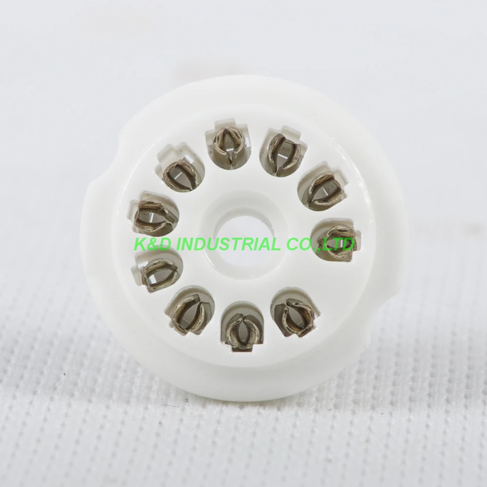 

2pcs 10Pin Ceramic Tube Socket 6AF9 6X9 Vale Base PCB Guitar Amplifier Parts
