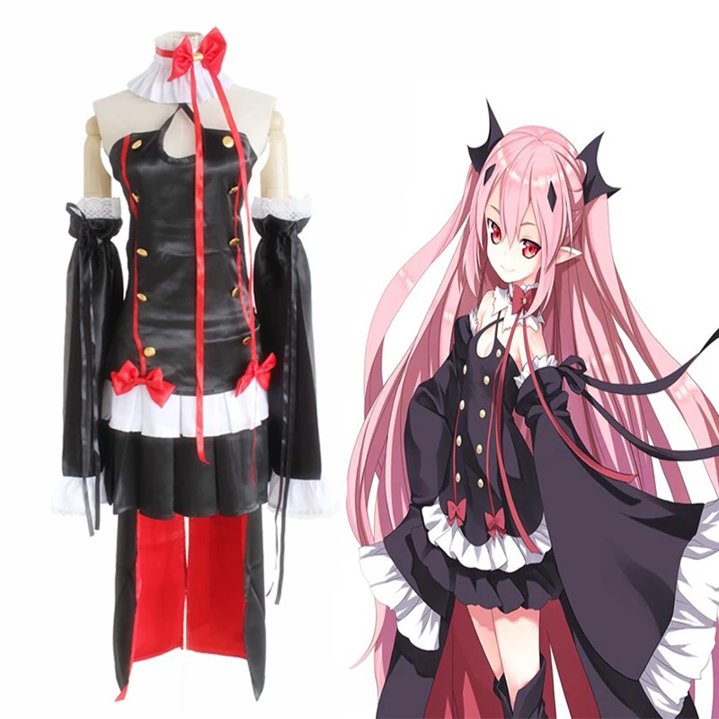 Anime Seraph Of The End Vampire Reign Cosplay Costumes Krul Tepes Dresses Halloween Party Owari No Costume |