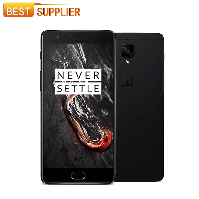 2017 Новое Поступление Предпродажная Oneplus 3 T Черный Цвет 6 ГБ RAM 128 ГБ ROM 5.5 "Android 6.0 3400 мАч 2.35 ГГц 16.0MP + 16.0MP LTE Смартфон