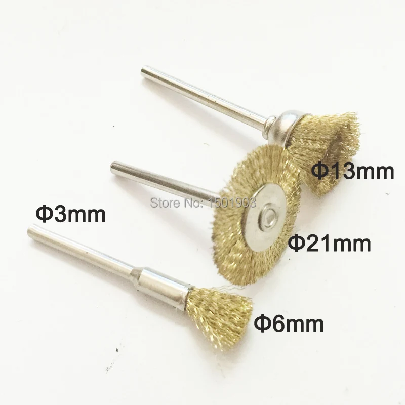 10 Pieces Dental Lab Brushes Polishing Copper Brass Wire Brush With