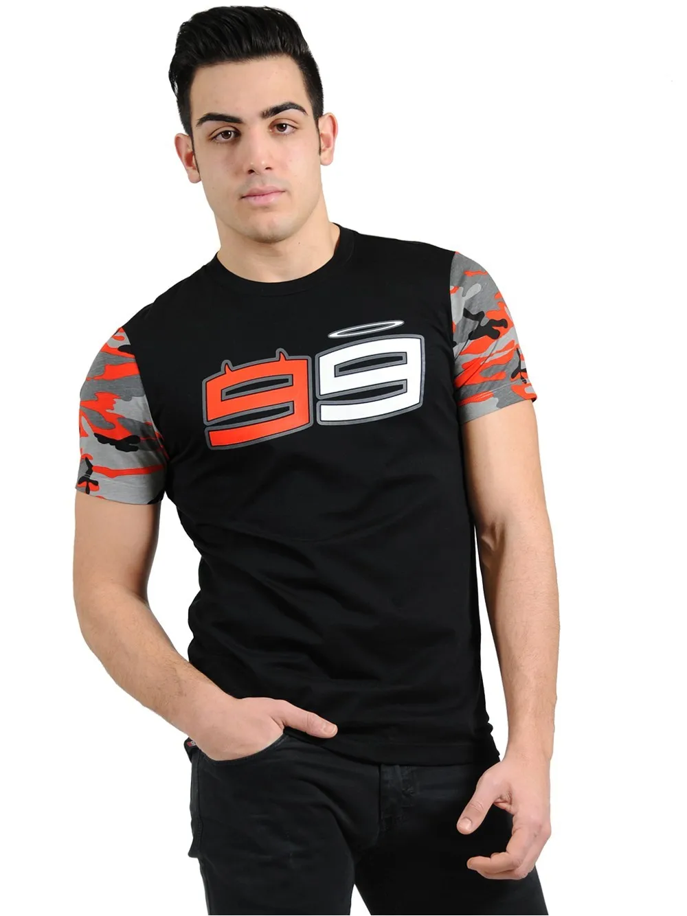 Jorge Lorenzo 99 камуфляжная футболка мотоцикл Moto GP Fan спортивный велосипед гонки T'Shirt