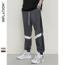 INFLATION коллекция ss модная уличная одежда в стиле хип-хоп мужские и женские спортивные штаны Джоггеры в полоску брюки для бега 81191W