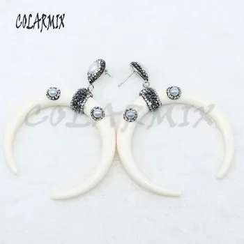 

Round stone earrings pave rhinestone earrings gift for lady Mix color round stone earrings tiny stone earrings 4771