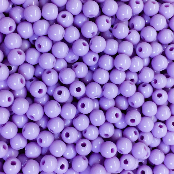 8  Multicolor Round Beads Diy Hand Made Beaded Bracelet Necklace Jewelry Making Candy Color Loose Beads Diy Clothing Accessories