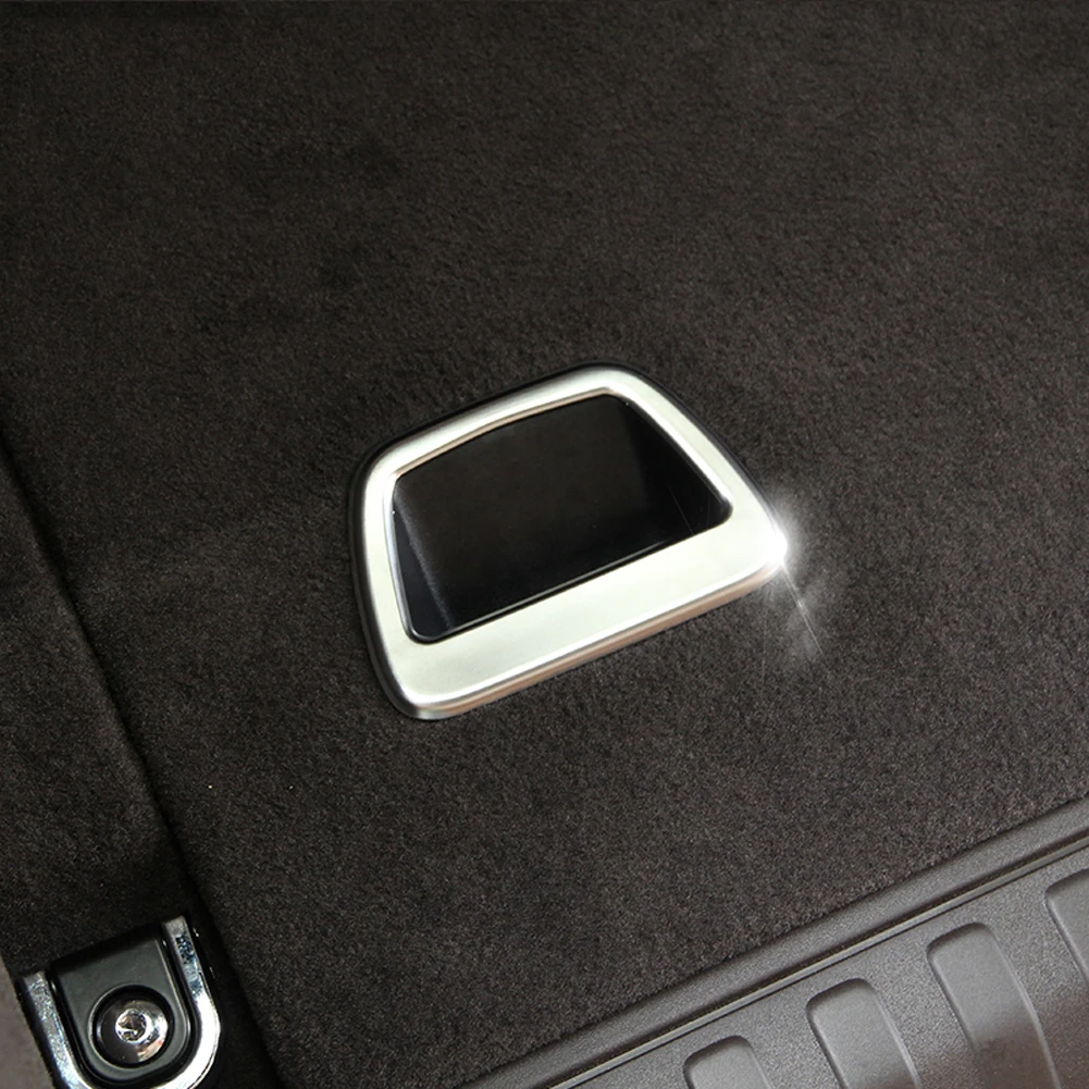 

1PC for Range Rover Sport Evoque ABS Chrome Car Accessories Interior Rear Trunk Frame Cover Trim for Land Rover Discovery Sport