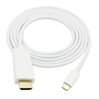 

100pcs USB TYPE-C to HDMI Cable,USB 3.1 Type C male to HDMI male 4K Cable For MacBook ChromeBook Pixel Huawei Mat