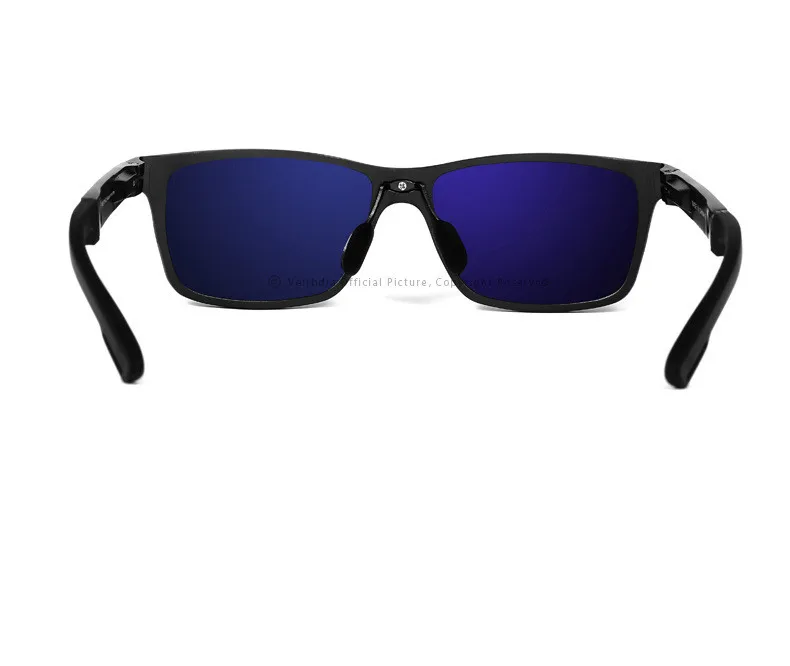 Мужские солнцезащитные очки VEITHDIA, алюминиевые очки прямоугольной формы с зеркальными поляризационными стеклами, для мужчин и женщин, модель 6560