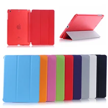 Heißer verkauf mode intelligente abdeckung für ipad 2 3 4 PU Leder Magnetic Cases + Kristall Harte PC Zurück Fall Für iPad 2/3/4 Retina shell