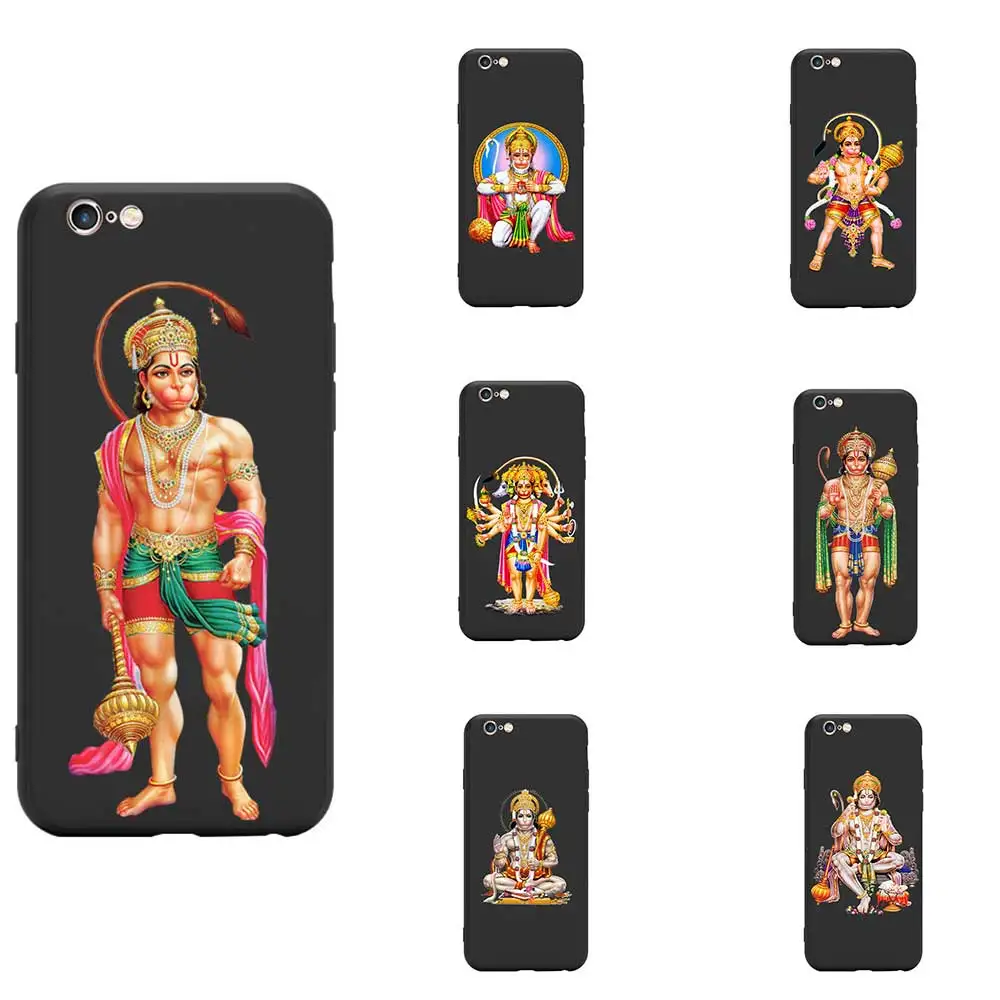 

Series 3 Hinduism Lord Hanuman Figure Indian Theme TPU Phone Cases For iPhone 6 6S 7 8 S XR X Plus SE Add Text