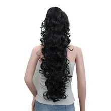 Deyngs 75cm Long Curly Ponytail 220g Artificial Synthetic Tress Claw In Pony Tail Hair Extension Natural False Women’s Hairpiece