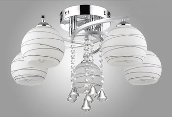 

Contemporary and contracted art dome light ceiling lights and romantic sitting room bedroom round crystal lamps and lanterns