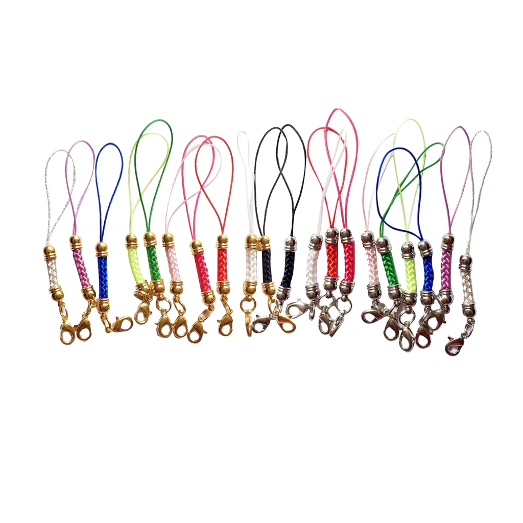 20 Pieces Mixed Colors Cell Phone Lanyard Cords Strap Lariat with Lobster Clasps