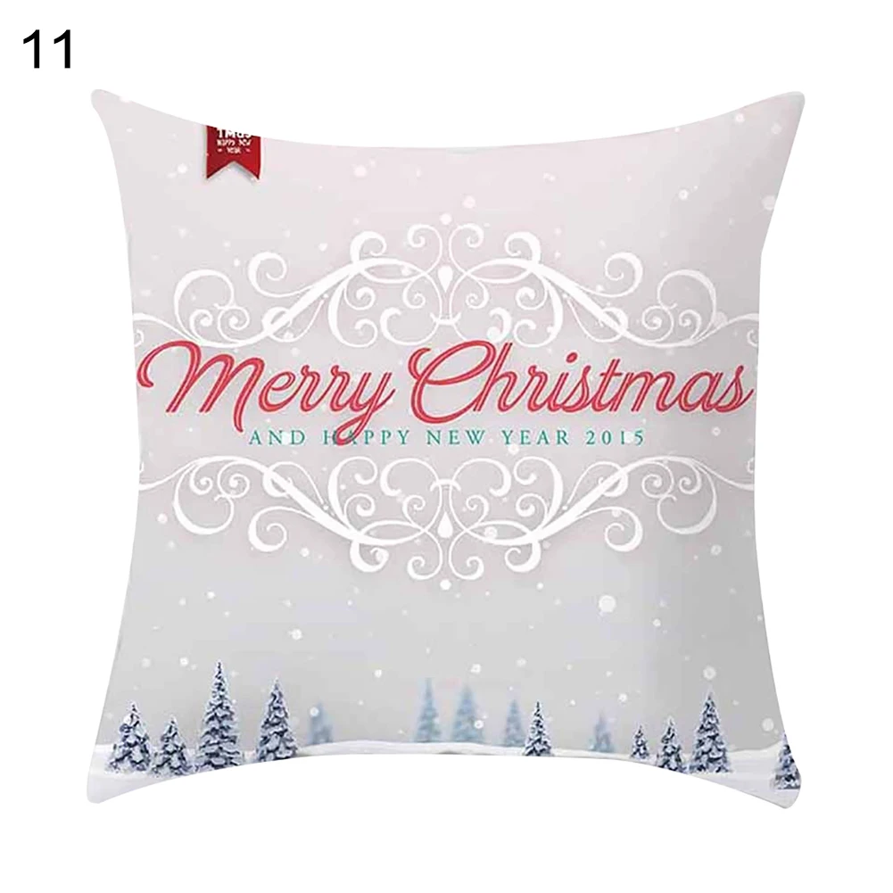 45x45 см Рождественский Снеговик Подушка Чехол для подушки для дивана, кровати и машины, Декор - Цвет: 11
