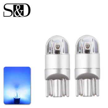 

10pcsT10 W5W LED Car Bulbs 3030 Chips 194 168 501 Instrument Lights Interior Lighting Pathway Lighting 12V 5w Blue