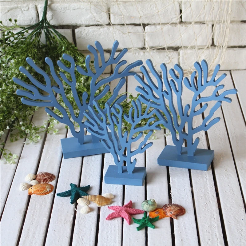 Us 2282 41 Di Sconto3 Pzset Unico Di Legno Di Natale Decorazioni Per La Casa Fai Da Te Creativo Albero Di Corallo Ornamenti Mobili Per La Casa