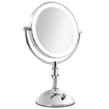 Professional makeup mirror with light 8 Inch led compact cosmetic mirror lady’s 3X Double Sided magnifying espelho bath mirror