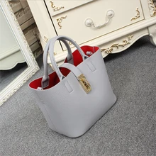 Marque Femmes Sac À Main de Haute Qualité En Cuir De Luxe Femmes Sac Qualité femelle Épaule Sac Célèbre Conception Fourre-Tout Pour Dames Bolsas 2 ensemble